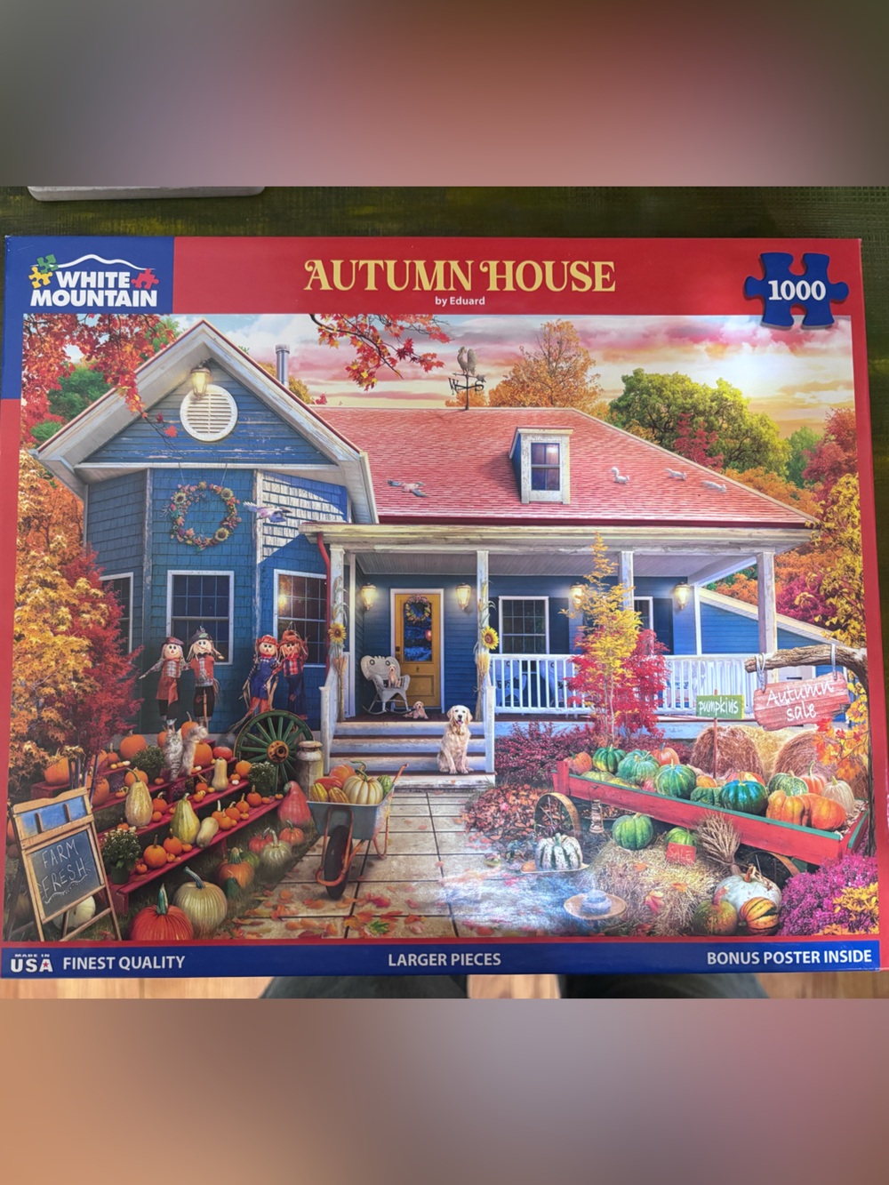 White Mountain Autumn House Puzzle - 1000 Piece